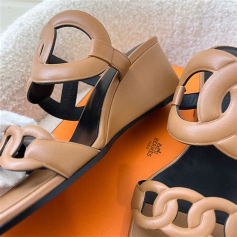 hermes figari|Figari 55 Leather Slides Leather Sandals .